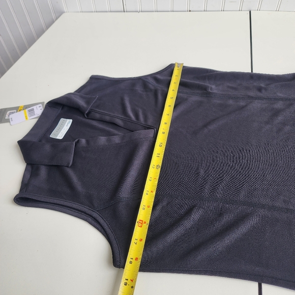 NWT $68 PGA Tour Airflux Golf Dress Black Athletic V-Neck Collared UPF 50 Sz M - Picture 9 of 16